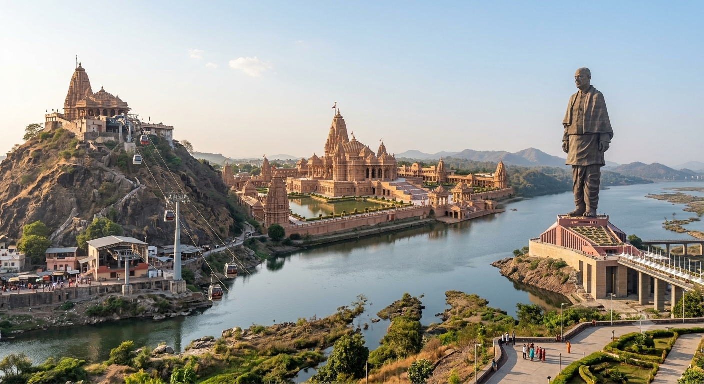 Gujarat Tour (Pavagadh+Poicha+SOU)